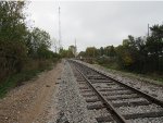 Siding Track looking East, leads east to switch spur for Frontier-Servco FS
